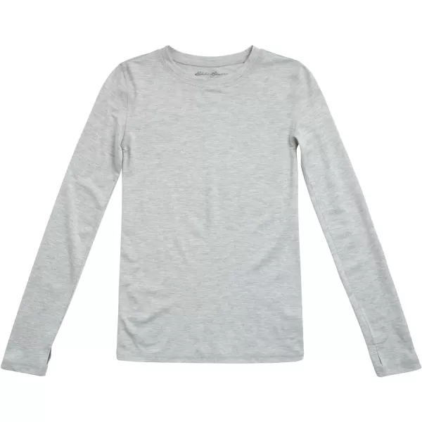 imageEddie Bauer Boys and Girls Thermal Underwear Set  2 Piece Performance Base Layer Long Sleeve TShirt Top and Bottom 516Heather Grey