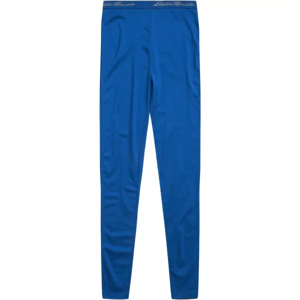 imageEddie Bauer Boys and Girls Thermal Underwear Set  2 Piece Performance Base Layer Long Sleeve TShirt Top and Bottom 516Nautical Blue