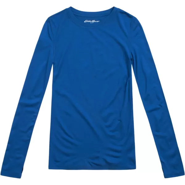 imageEddie Bauer Boys and Girls Thermal Underwear Set  2 Piece Performance Base Layer Long Sleeve TShirt Top and Bottom 516Nautical Blue