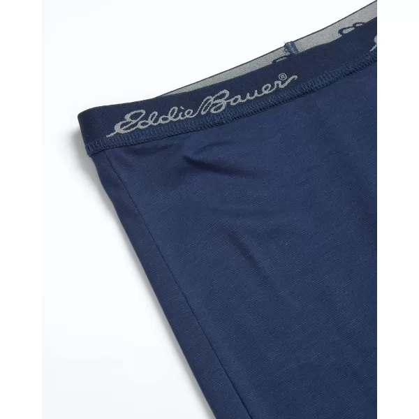 imageEddie Bauer Boys and Girls Thermal Underwear Set  2 Piece Performance Base Layer Long Sleeve TShirt Top and Bottom 516Navy Blue