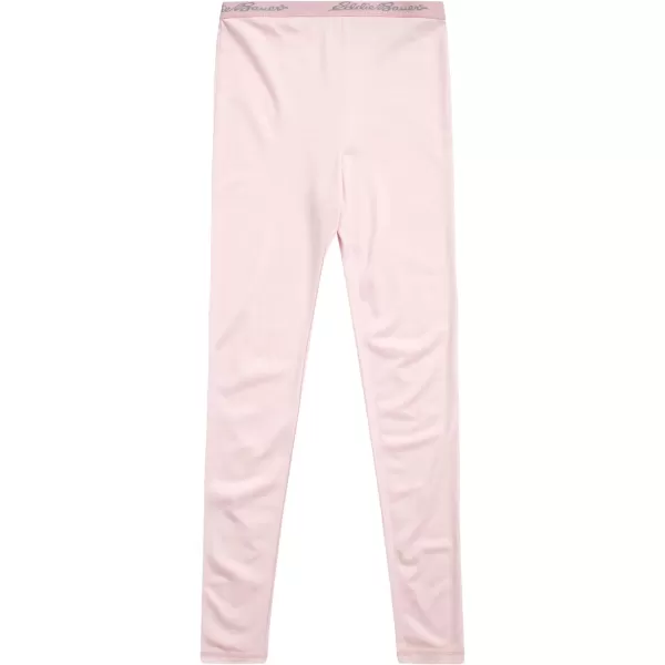 imageEddie Bauer Boys and Girls Thermal Underwear Set  2 Piece Performance Base Layer Long Sleeve TShirt Top and Bottom 516Soft Pink
