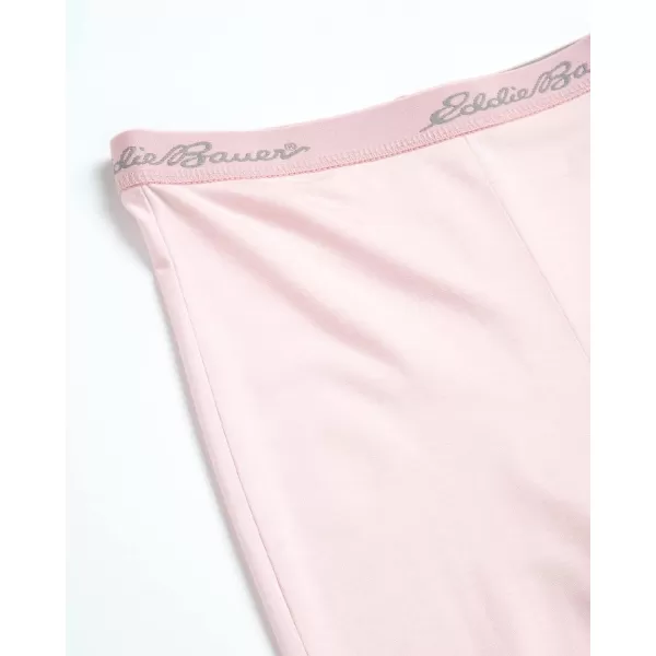 imageEddie Bauer Boys and Girls Thermal Underwear Set  2 Piece Performance Base Layer Long Sleeve TShirt Top and Bottom 516Soft Pink