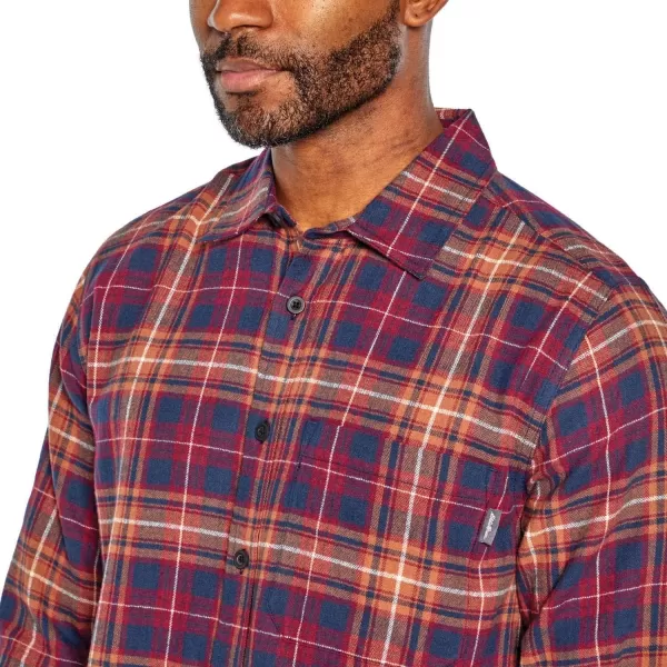 imageEddie Bauer Bristol Mens Flannel ShirtCognac Plaid
