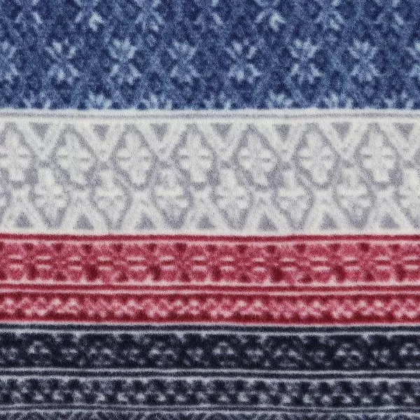 imageEddie Bauer Brushed Throw Blanket Reversible Sherpa amp Brushed Fleece Lightweight Home Decor for Bed or Couch Fair Isle MidnightFair Isle Midnight