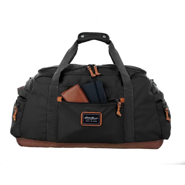 imageEddie Bauer Bygone 45L Midsize Duffel Made from Rugged PolyesterNylon with UShaped Main Compartment Black One SizeEddie Bauer Bygone 45L Midsize Duffel Made from Rugged PolyesterNylon with UShaped Main Compartment Black One Size
