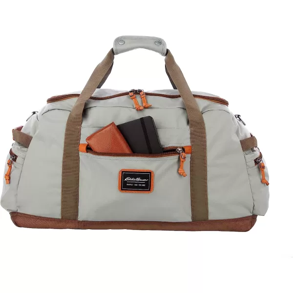imageEddie Bauer Bygone 45L Midsize Duffel Made from Rugged PolyesterNylon with UShaped Main Compartment Heather Grey One SizeEddie Bauer Bygone 45L Midsize Duffel Made from Rugged PolyesterNylon with UShaped Main Compartment Heather Grey One Size