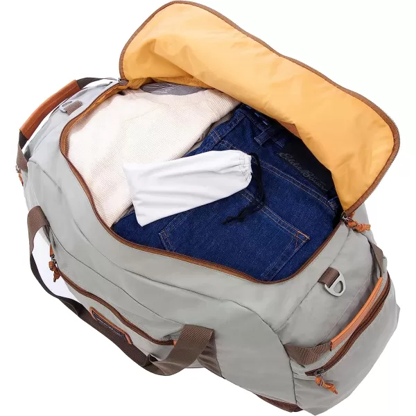 imageEddie Bauer Bygone 45L Midsize Duffel Made from Rugged PolyesterNylon with UShaped Main Compartment Heather Grey One SizeEddie Bauer Bygone 45L Midsize Duffel Made from Rugged PolyesterNylon with UShaped Main Compartment Heather Grey One Size