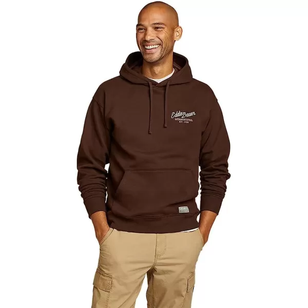 imageEddie Bauer EB Signature Postcard Graphic Pullover Hooded SweatshirtChocolate