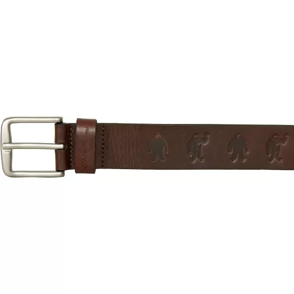 imageEddie Bauer Embossed Sasquatch Harness Leather BeltEddie Bauer Embossed Sasquatch Harness Leather Belt