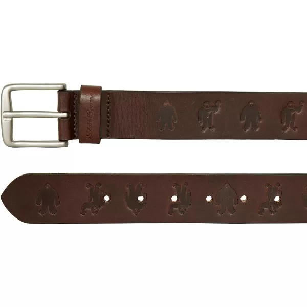 imageEddie Bauer Embossed Sasquatch Harness Leather BeltEddie Bauer Embossed Sasquatch Harness Leather Belt