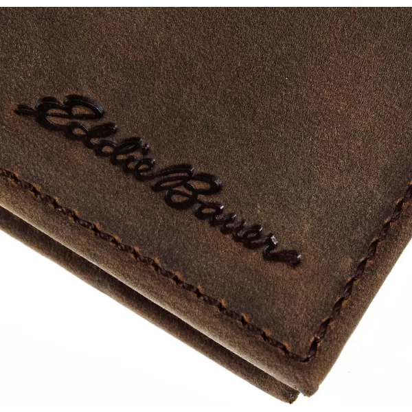 imageEddie Bauer Embossed Sasquatch Leather Money Clip Bifold Wallet with RFID Protection  TanEddie Bauer Embossed Sasquatch Leather Money Clip Bifold Wallet with RFID Protection  Tan