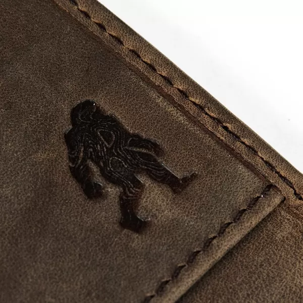 imageEddie Bauer Embossed Sasquatch Leather Money Clip Bifold Wallet with RFID Protection  TanEddie Bauer Embossed Sasquatch Leather Money Clip Bifold Wallet with RFID Protection  Tan