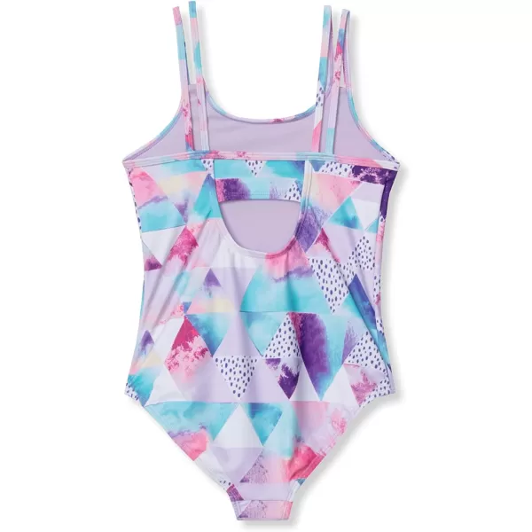 imageEddie Bauer Girls OnePiece Swimsuit  UPF 50 Quick Dry OnePiece Bathing Suit for Girls SXLPastel Lilac