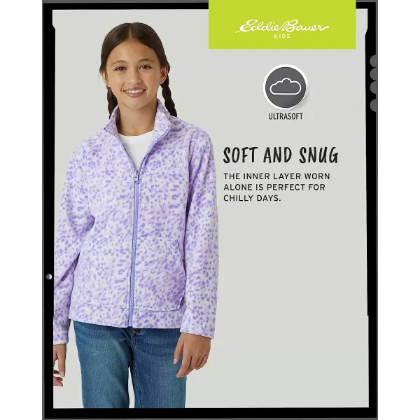 imageEddie Bauer Girls Rain Jacket  Lone Peak Waterproof 3 in 1 Insulated Windbreaker Coat with Removable Fleece Lining 520Lavander