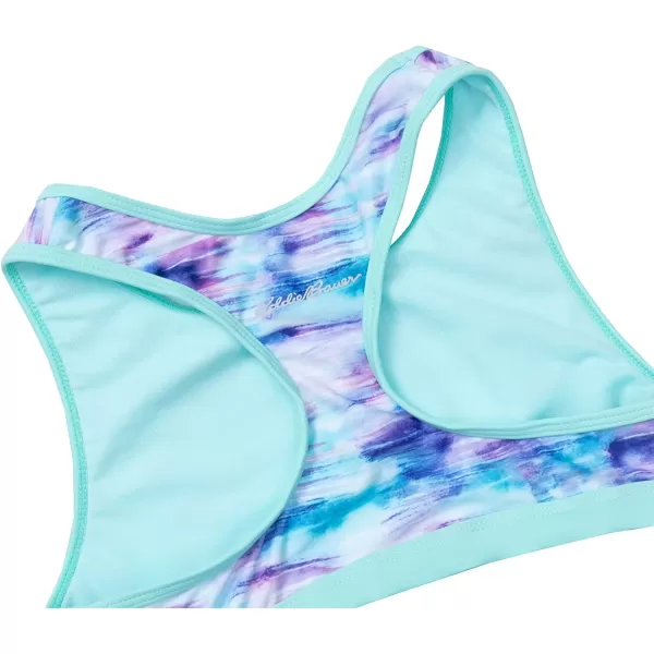 imageEddie Bauer Girls Rash Guard Set  3 Piece Swimsuit Set  UPF 50 Quick Dry Rash Guard Tankini Top and Bottom SXLParadise Blue