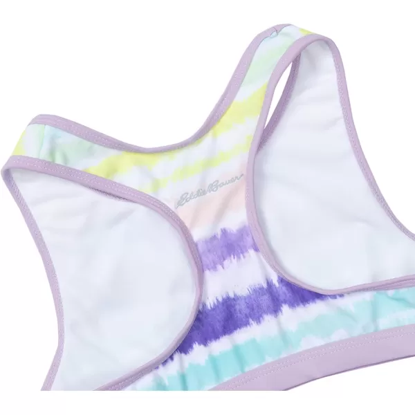 imageEddie Bauer Girls Rash Guard Set  3 Piece Swimsuit Set  UPF 50 Quick Dry Rash Guard Tankini Top and Bottom SXLPastel Lilac