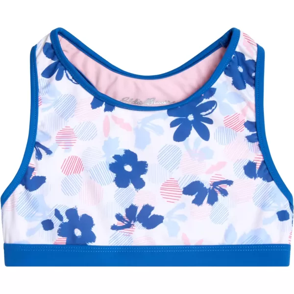 imageEddie Bauer Girls Rash Guard Set  3 Piece Swimsuit Set  UPF 50 Quick Dry Rash Guard Tankini Top and Bottom SXLShaded Blue