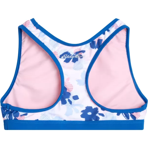 imageEddie Bauer Girls Rash Guard Set  3 Piece Swimsuit Set  UPF 50 Quick Dry Rash Guard Tankini Top and Bottom SXLShaded Blue