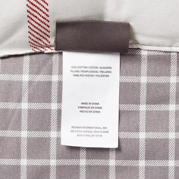 imageEddie Bauer Home  Portage Bay Collection  100 Cotton Soft amp Cozy Premium Quality Plaid Comforter with Matching Shams Twin GreyKing