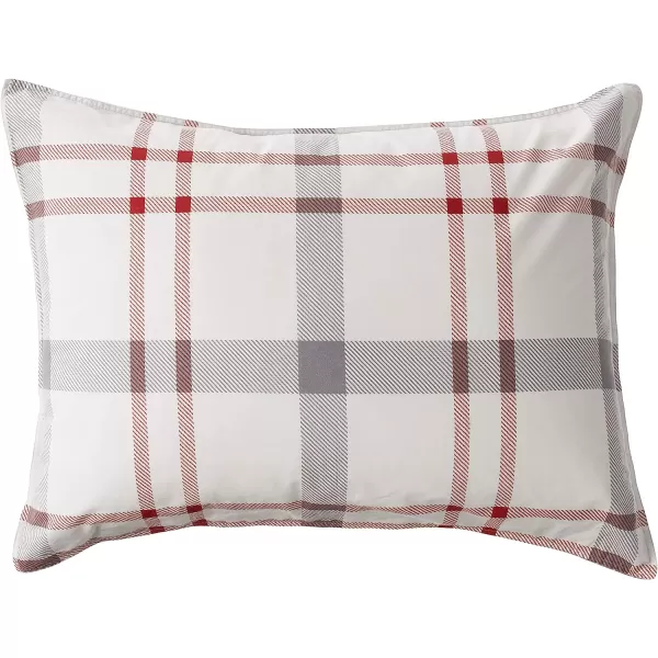 imageEddie Bauer Home  Portage Bay Collection  100 Cotton Soft amp Cozy Premium Quality Plaid Comforter with Matching Shams Twin GreyQueen