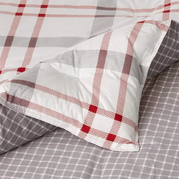 imageEddie Bauer Home  Portage Bay Collection  100 Cotton Soft amp Cozy Premium Quality Plaid Comforter with Matching Shams Twin GreyQueen