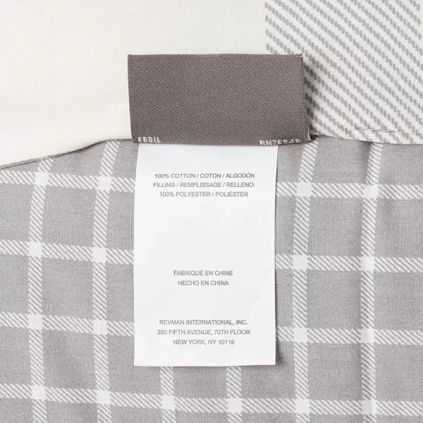 imageEddie Bauer Home  Portage Bay Collection  100 Cotton Soft amp Cozy Premium Quality Plaid Comforter with Matching Shams Twin GreyTwin