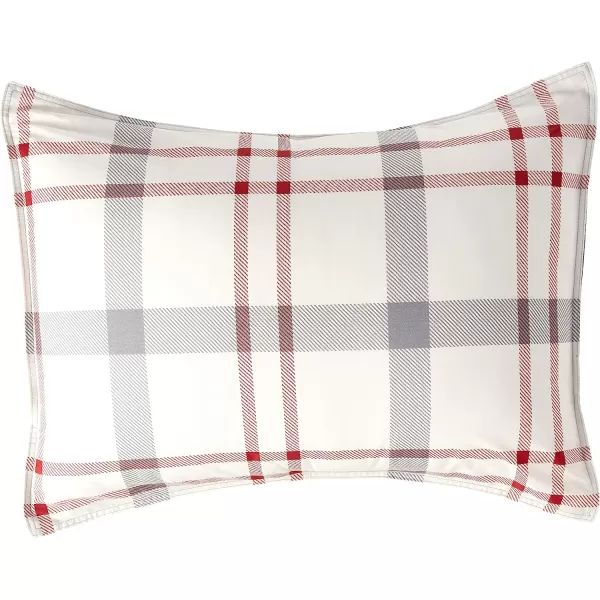 imageEddie Bauer Home  Portage Bay Collection  100 Cotton Soft amp Cozy Premium Quality Plaid Comforter with Matching Shams Twin GreyTwin