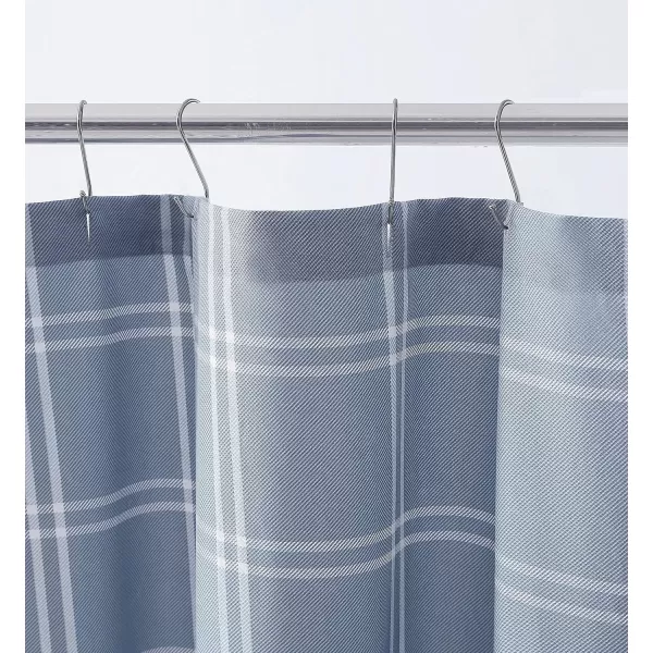 imageEddie Bauer Home  Shower Curtain 100 Cotton Lightweight Buttonhole Top Machine Washable Easy Care 72 x 72 Kettle Falls BeigeKettle Falls Blue 72 x 72