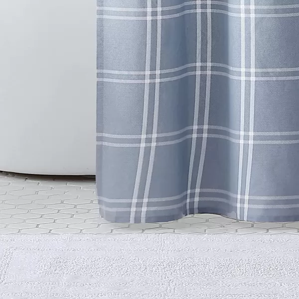 imageEddie Bauer Home  Shower Curtain 100 Cotton Lightweight Buttonhole Top Machine Washable Easy Care 72 x 72 Kettle Falls BeigeKettle Falls Blue 72 x 72
