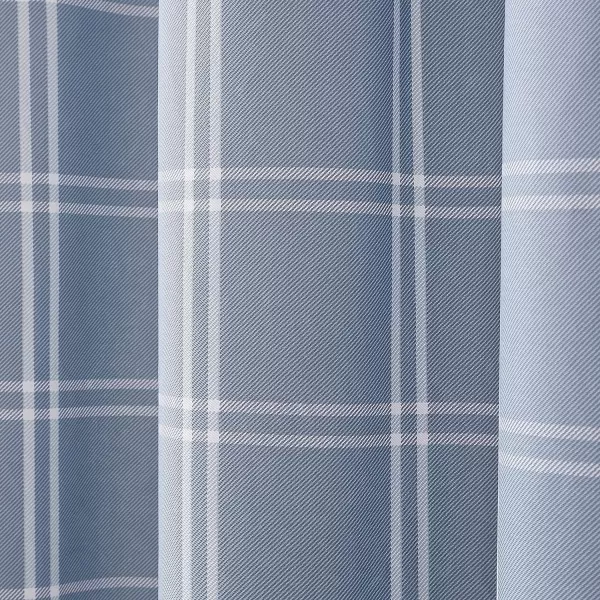 imageEddie Bauer Home  Shower Curtain 100 Cotton Lightweight Buttonhole Top Machine Washable Easy Care 72 x 72 Kettle Falls BeigeKettle Falls Blue 72 x 72