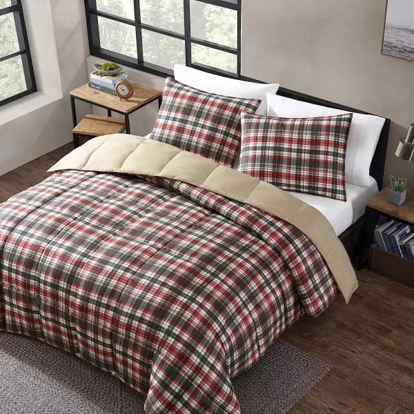 imageEddie Bauer Home Comforters Reversible Alt Down Bedding with Matching Sham Home Decor for Colder Months Twin Rugged NavyGreenAstoria RedCharcoal FullQueen