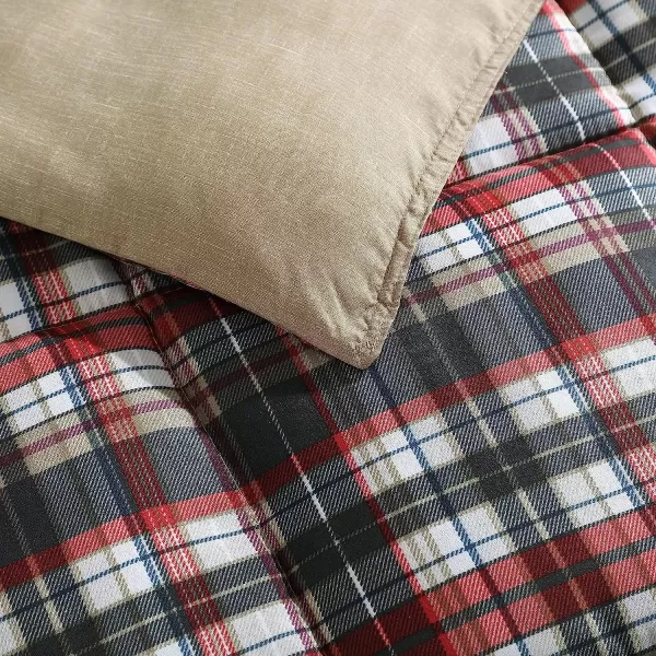 imageEddie Bauer Home Comforters Reversible Alt Down Bedding with Matching Sham Home Decor for Colder Months Twin Rugged NavyGreenAstoria RedCharcoal FullQueen