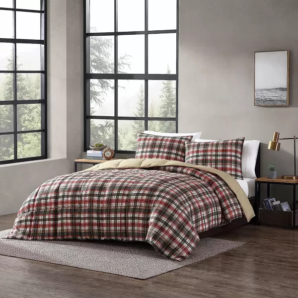 imageEddie Bauer Home Comforters Reversible Alt Down Bedding with Matching Sham Home Decor for Colder Months Twin Rugged NavyGreenAstoria RedCharcoal FullQueen