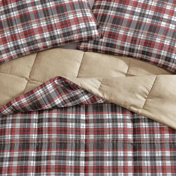 imageEddie Bauer Home Comforters Reversible Alt Down Bedding with Matching Sham Home Decor for Colder Months Twin Rugged NavyGreenAstoria RedCharcoal FullQueen