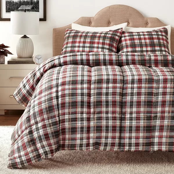 imageEddie Bauer Home Comforters Reversible Alt Down Bedding with Matching Sham Home Decor for Colder Months Twin Rugged NavyGreenAstoria RedCharcoal FullQueen