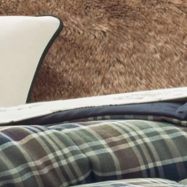 imageEddie Bauer Home Comforters Reversible Alt Down Bedding with Matching Sham Home Decor for Colder Months Twin Rugged NavyGreenRugged NavyGreen FullQueen