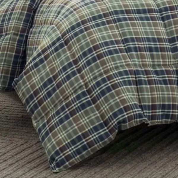imageEddie Bauer Home Comforters Reversible Alt Down Bedding with Matching Sham Home Decor for Colder Months Twin Rugged NavyGreenRugged NavyGreen Twin