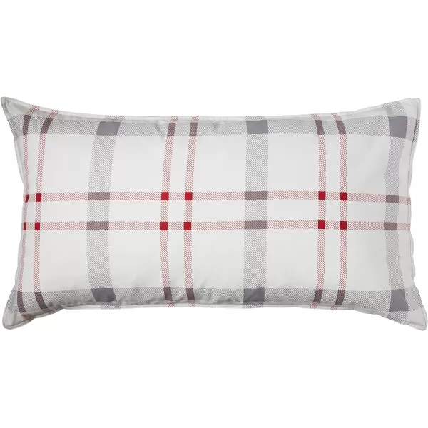 imageEddie Bauer Home Portage Bay Collection 100 Cotton Soft  Cozy Premium Quality Plaid Comforter with Matching Shams FullQueen GreyKing