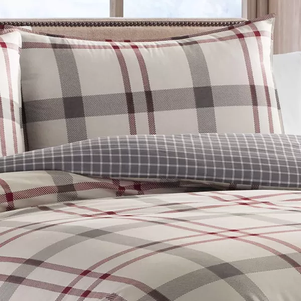 imageEddie Bauer Home Portage Bay Collection 100 Cotton Soft amp Cozy Premium Quality Plaid Duvet Cover with Matching Sham Machine Washable TwinTwin