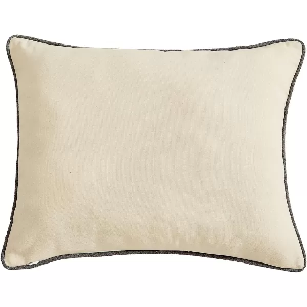imageEddie Bauer Home Throw Pillow with Zipper Closure Perfect Home Decor for Bed or Sofa 16 x 20 Bear Twill Black1 Count Pack of 1 Bear Twill Grey
