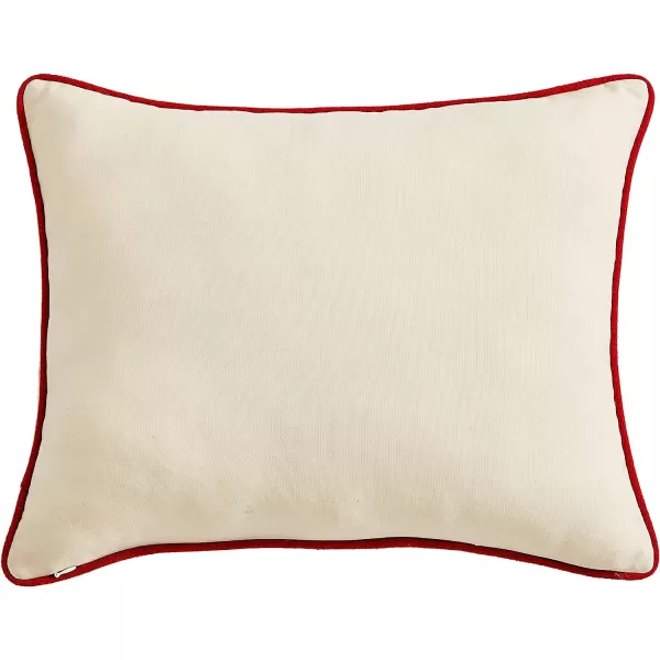 imageEddie Bauer Home Throw Pillow with Zipper Closure Perfect Home Decor for Bed or Sofa 16 x 20 Bear Twill Black1 Count Pack of 1 Bear Twill Red