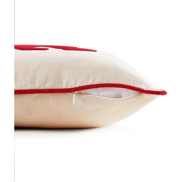imageEddie Bauer Home Throw Pillow with Zipper Closure Perfect Home Decor for Bed or Sofa 16 x 20 Bear Twill Black1 Count Pack of 1 Bear Twill Red
