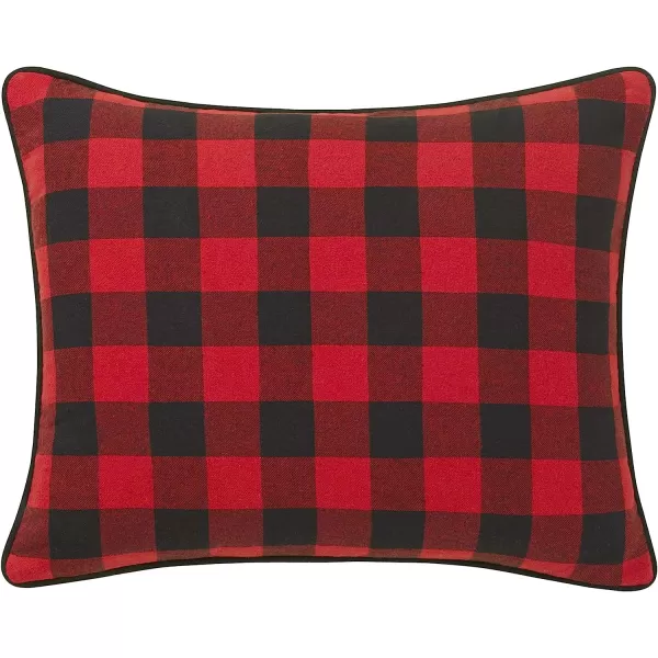 imageEddie Bauer Home Throw Pillow with Zipper Closure Perfect Home Decor for Bed or Sofa 16 x 20 Elk CharcoalBlack1 Count Pack of 1 Winter Lab BlackWhite