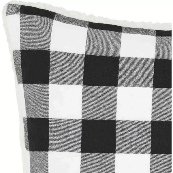 imageEddie Bauer Home Throw Pillow with Zipper Closure Perfect Home Decor for Bed or Sofa 20 x 20 Cabin Plaid Black20 inchx20 inch Cabin Plaid Black