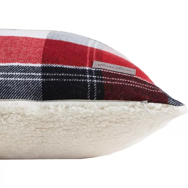 imageEddie Bauer Home Throw Pillow with Zipper Closure Perfect Home Decor for Bed or Sofa 20 x 20 Cabin Plaid Black20 inchx20 inch Lodge Plaid RedBlack