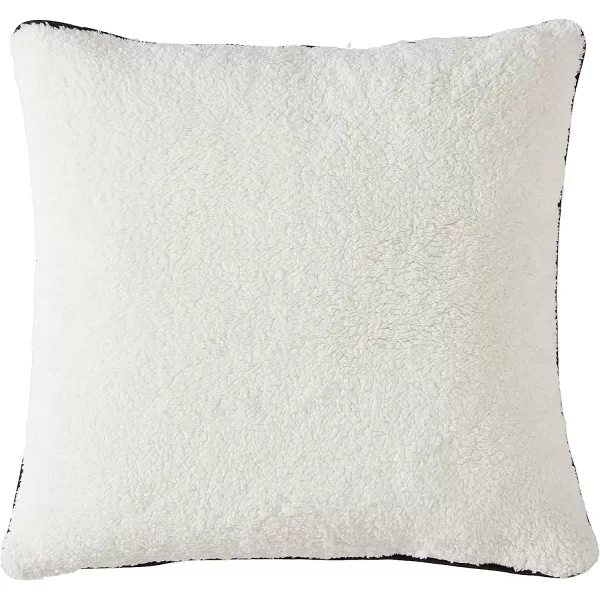 imageEddie Bauer Home Throw Pillow with Zipper Closure Perfect Home Decor for Bed or Sofa 20 x 20 Cabin Plaid Black20 inchx20 inch Polar Bear GreyWhite