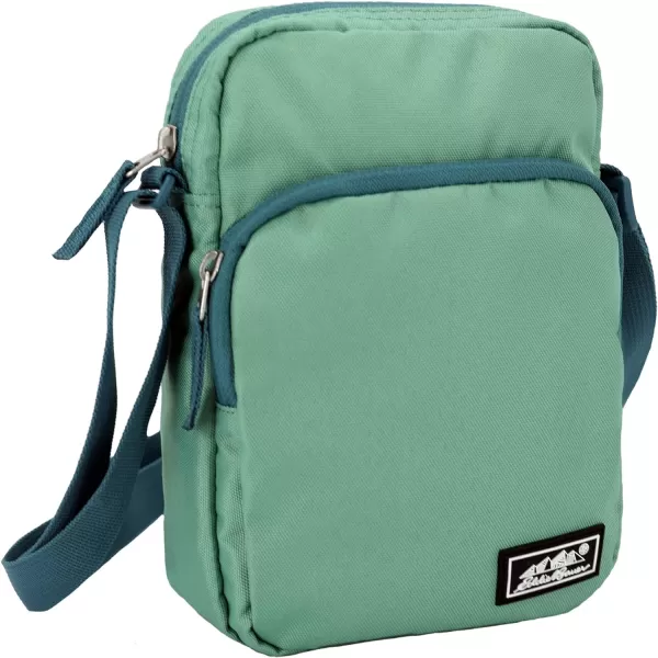 imageEddie Bauer Jasper Crossbody Bag with Zippered Main Compartment and Adjustable Shoulder StrapSeaglass