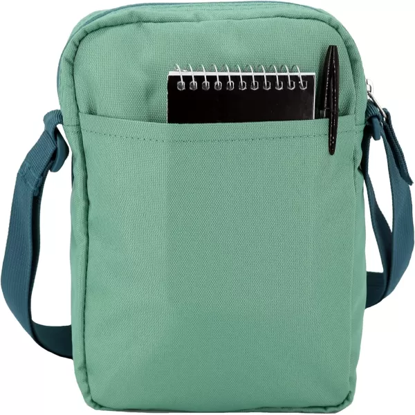 imageEddie Bauer Jasper Crossbody Bag with Zippered Main Compartment and Adjustable Shoulder StrapSeaglass