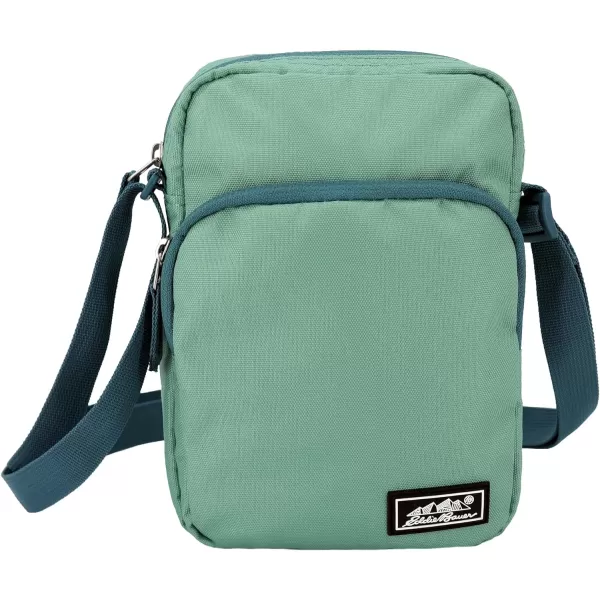 imageEddie Bauer Jasper Crossbody Bag with Zippered Main Compartment and Adjustable Shoulder StrapSeaglass