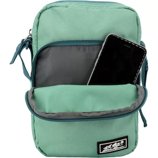 imageEddie Bauer Jasper Crossbody Bag with Zippered Main Compartment and Adjustable Shoulder StrapSeaglass